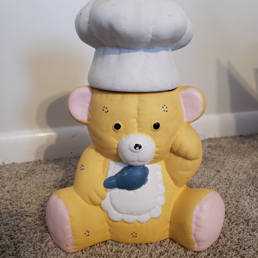Teddy bear cookie jar